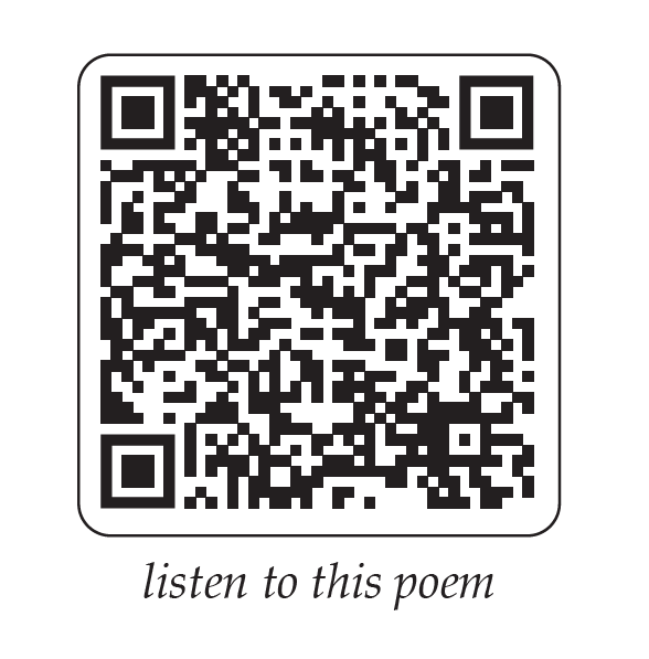 QR code linking to an audio recording of Thando Fuze reading ‘in my culture it is a blessing’